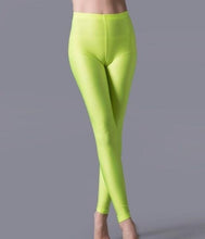 Load image into Gallery viewer, CUHAKCI Women Shiny Pant Leggings Hot Selling Leggings Solid Color Fluorescent Spandex Elasticity Casual Trousers Shinny Legging