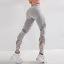 Load image into Gallery viewer, NORMOV Casual Women Leggings Fitness High Waist Push Up Patchwork Hollow Out Spandex Leggin Seamless Femme Leggings