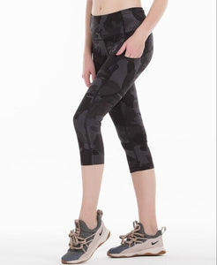 2020 Sports Capris Gym Leggings Super Quality Stretch Fabric camo black wine red capris leggings