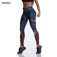 Load image into Gallery viewer, Fashion Tibetan Blue Captain Fight Push Up Workout Leggings Slim High Waist Jeggings Women Sexy Sportswear Leggings Workout
