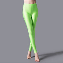 Load image into Gallery viewer, CUHAKCI Women Shiny Pant Leggings Hot Selling Leggings Solid Color Fluorescent Spandex Elasticity Casual Trousers Shinny Legging
